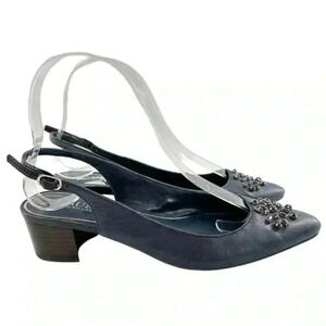 Lauren Ralph Lauren heels, size 6 navy blue gem formal grandmother of the bride
